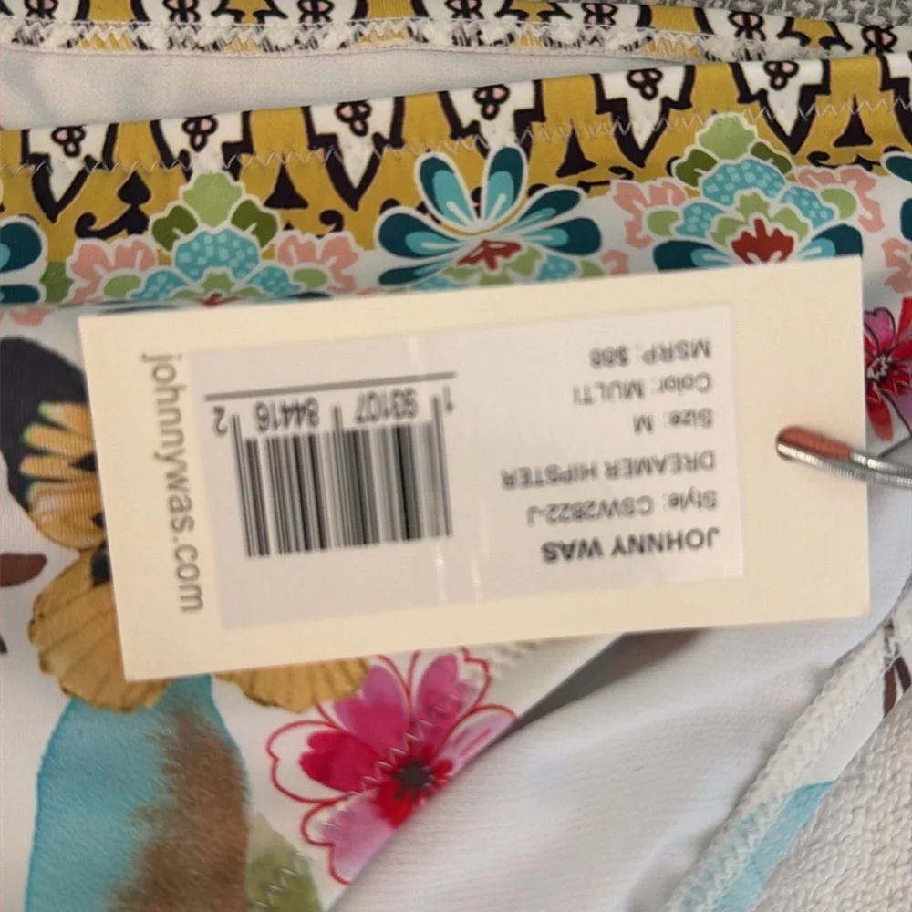 NWT Johnny Was dreamer hipster swim bottoms. Size medium